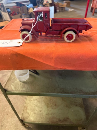 cast vintage dump truck toy