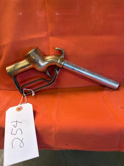 vintage brass handle pump nozzle