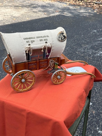Ghirardelli & Sons chocolate Company covered wagon