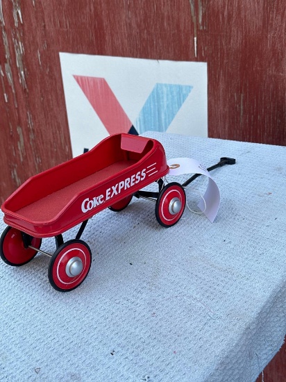 Metal Coke express wagon toy