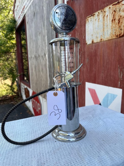 Visible Gas pump, liquor dispenser, collectible.