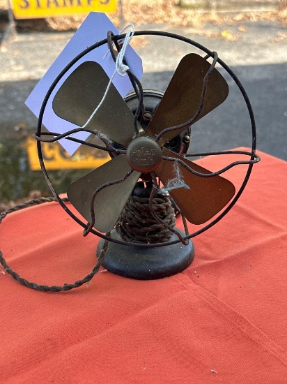 polar cub, brass blade vintage fan