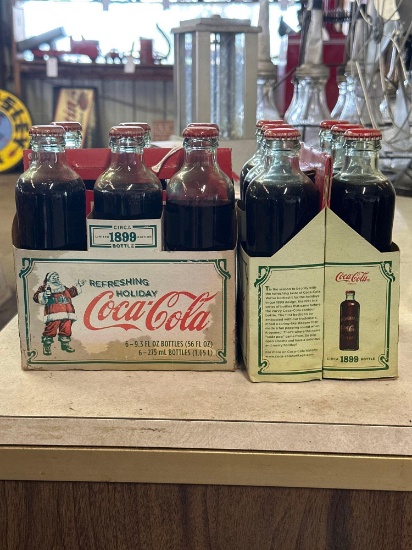 two-piece six pack holiday Coca-Cola sets