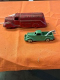 two piece set Cast toy trucks