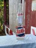 large Pepsi vintage glass bottle