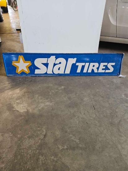 Star tires metal sign using those nineteen up for a fifties
