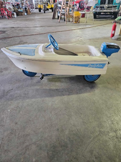 Dolphin Boat Pedal Car