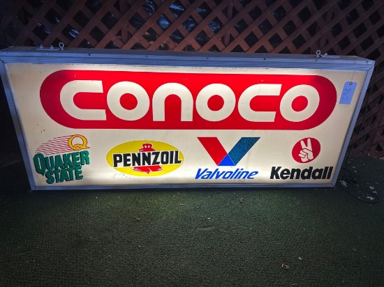 Conoco double sided can sign