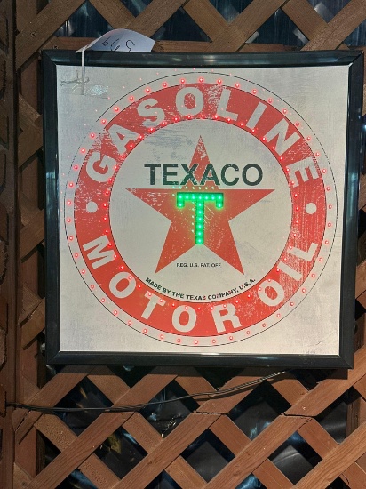 Texaco LED lit sign