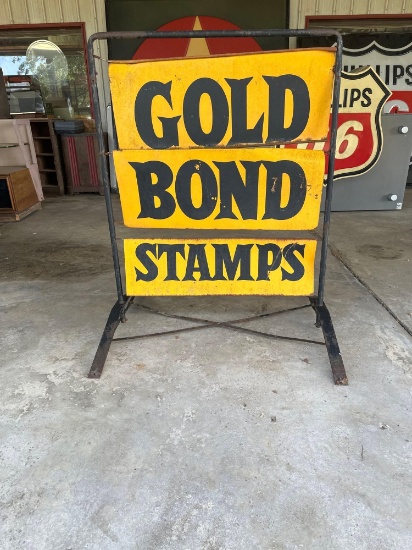 Gold bond stamps sign