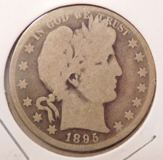 1895-O BARBER HALF DOLLAR AG