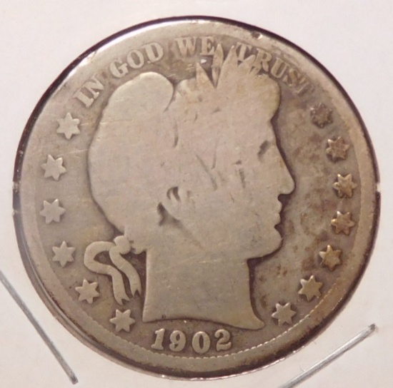 1902-O BARBER HALF DOLLAR GOOD