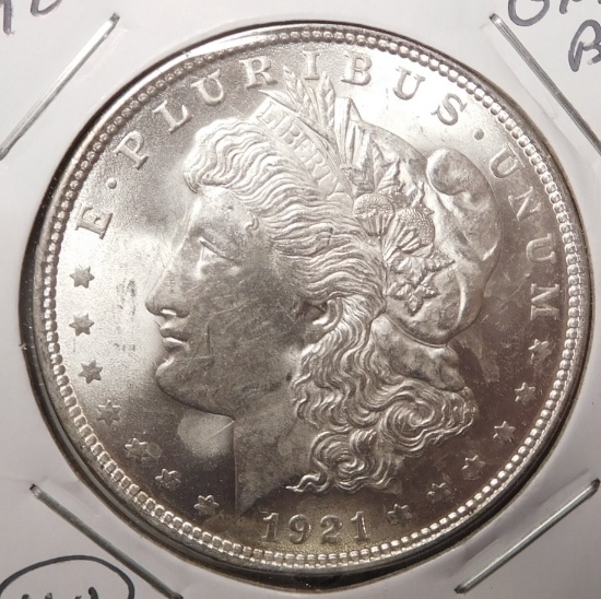 1921 MORGAN DOLLAR GEM BU