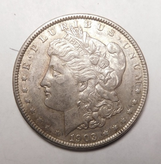 1903 MORGAN DOLLAR CH AU-58