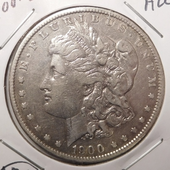 1900-O MORGAN DOLLAR AU-58