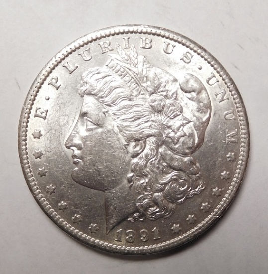 1891-S MORGAN DOLLAR GEM BU