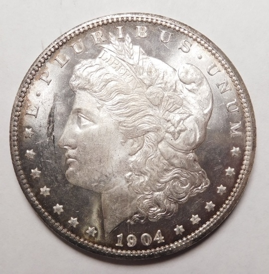 1904-O MORGAN DOLLAR GEM BU DMPL