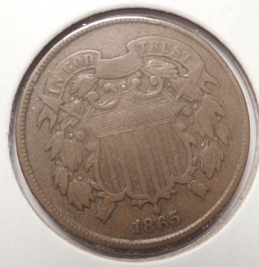 1865 TWO CENT FINE