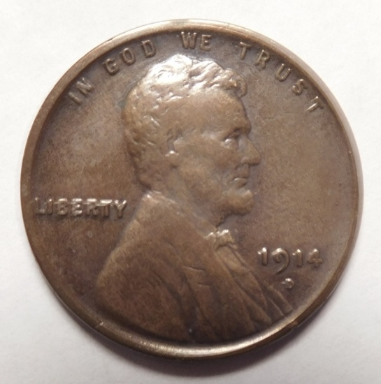 1914-D LINCOLN CENT CHOICE XF