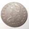 1827 SQUARE BASE 2 BUST HALF DOLLAR AU