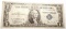 1935-C $1.00 STAR NOTE VF & 1928-B $5.00 NOTE VG (2 NOTES)