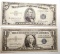 1957-A $1.00 SILVER CERTIFICATE & 1953 $5.00 SILVER CERTIFICATE FINE/VF (2 NOTES)