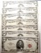 (7) 1963 $5.00 BANK NOTES XF/AU (7 NOTES)