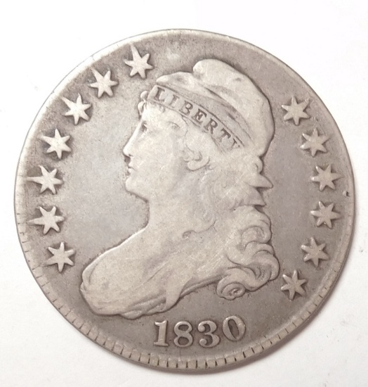1830 BUST HALF DOLLAR F/VF