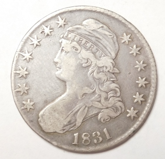 1831 BUST HALF DOLLAR VF/XF