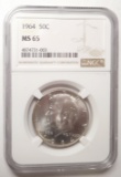 1964 KENNEDY HALF NGC MS-65