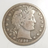 1899-O BARBER HALF DOLLAR FINE