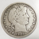 1906 BARBER HALF DOLLAR FINE