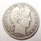 1910 BARBER HALF DOLLAR FINE