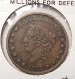 1837 HARD TIMES TOKEN XF-45