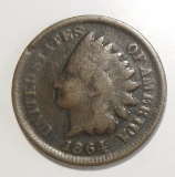 1864 BRONZE INDIAN CENT GOOD