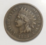 1868 INDIAN CENT FINE