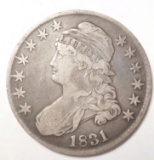 1831 BUST HALF DOLLAR VF/XF