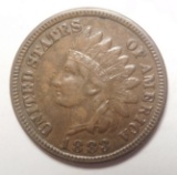 1883 INDIAN CENT XF/AU