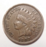 1907 INDIAN CENT F/VF