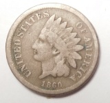 1860 INDIAN CENT G/VG