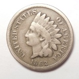 1862 INDIAN CENT VG