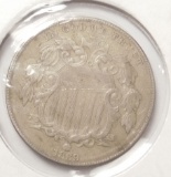 1869 SHIELD NICKEL XF-45