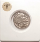 1935-S BUFFALO NICKEL AU-58