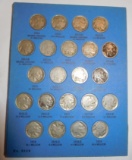 BUFFALO NICKEL COMPLETE SET GD-VF (64 COINS)