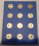 WASHINGTON QUARTER SET 1960-1980 XF/UNC (36 COINS)