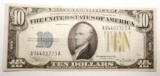 1934-A $10.00 SILVER CERTIFICATE CHOICE AU