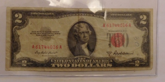 1953A $2.00 NOTE VF/XF