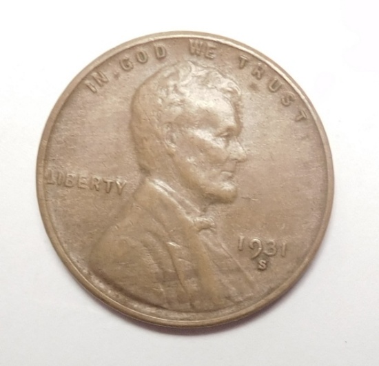 1931-S LINCOLN CENT CH AU