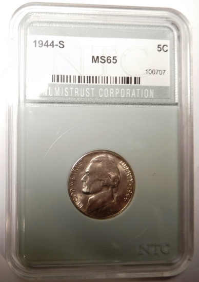 1944-S JEFFERSON NICKEL NTC MS-65