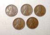 LOT OF (2) 1933-D; (2) 1932-D; 1932 LINCOLN CENTS F/VF (5 COINS)